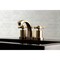 Kingston Brass KS4943ZX Millennium 8" Widespread Bathroom Faucet, Antique Brass KS4943ZX - alternate 3
